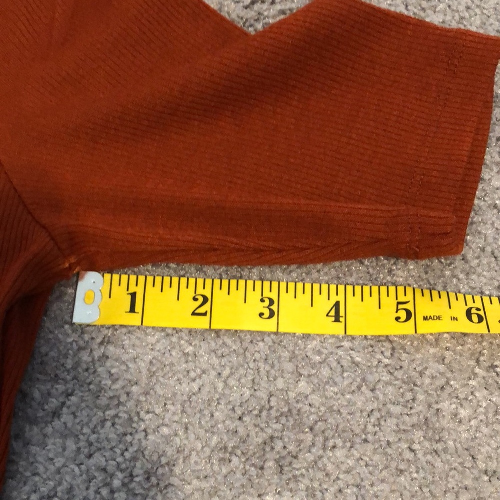 Rust Midi Bodycon Dress - Picture 4 of 12